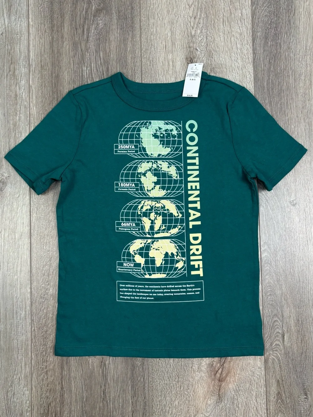 GAP Continental Drift Tee Shirt Small 6/7 NWT